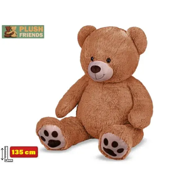 Plush Friends medvěd plyšový 135cm hnědý
