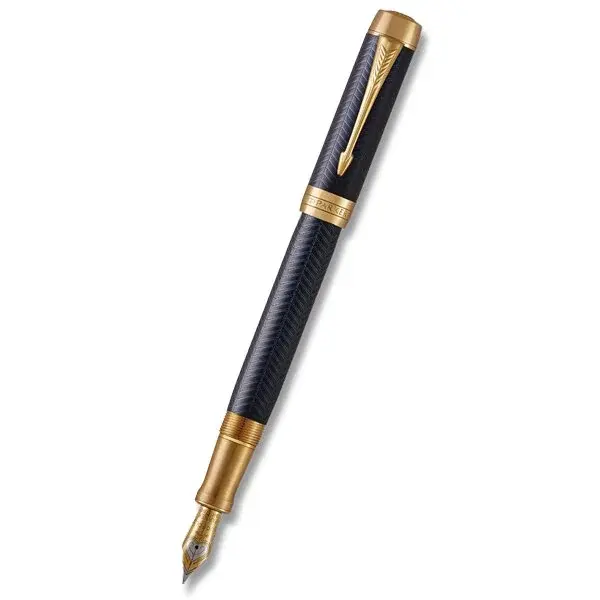 Plnicí pero Parker Duofold Prestige Blue Chevron, CNT - hrot M