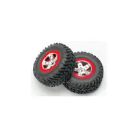 Traxxas kolo 2.2/3.0", disk SCT saténový-červený, pneu SCT (2)
