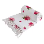 Dámský pléd s třásněmi RŮŽE 125 x 150 cm