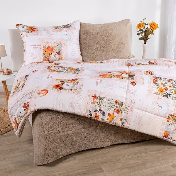 Prošívaná beránková souprava Dual Feel NICOLETA 3 ks