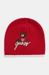 Dětská čepice Guess červená barva, z tenké pleteniny, H4BZ09 Z2QP0