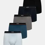 Boxerky BOSS 5-pack pánské, černá barva, 50531660