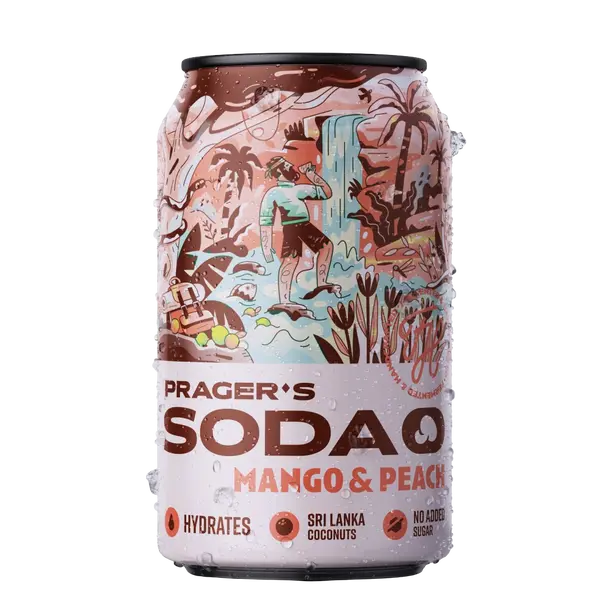 PRAGER'S Soda Mango&Peach 330 ml