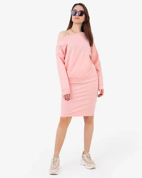Resti Pink women's blouse and skirt set - Clothing