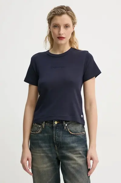 Bavlněné tričko G-Star tmavomodrá barva, D26423-C812