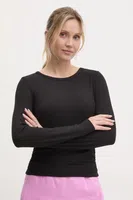 Tričko s dlouhým rukávem Dkny černá barva, DP5T9985
