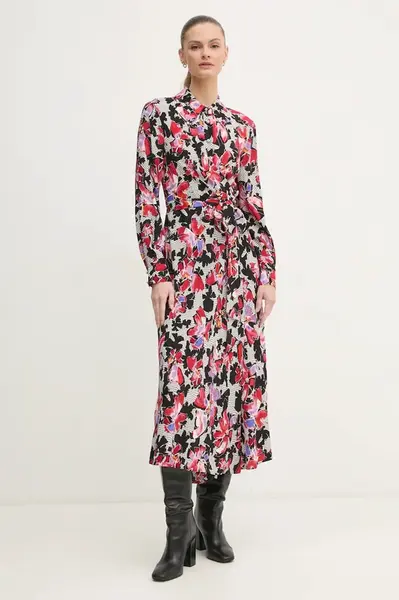 Šaty DIANE VON FURSTENBERG černá barva, midi, DVFDW4S015