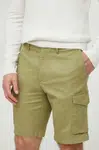 Kraťasy Tommy Hilfiger pánské, zelená barva, MW0MW23573