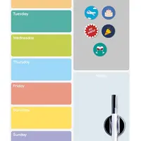Magnetická tabule na lednici Balvi Week Planner