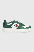 Kožené sneakers boty Tommy Jeans TJM RETRO BASKET ESS
