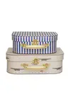 Sada úložných kufříků OYOY Mini Suitcase Crocodile & Stripes 2-pack