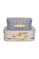 Sada úložných kufříků OYOY Mini Suitcase Crocodile & Stripes 2-pack