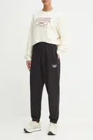 Bavlněné tepláky Reebok Classic černá barva, s aplikací, 100205172