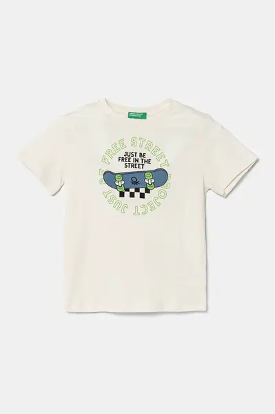 Dětské bavlněné tričko United Colors of Benetton