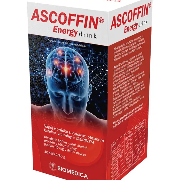 Biomedica Ascoffin Energy Drink sáčky 10x6 g