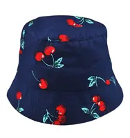 Baby Nellys Letní, jarní klobouček  Třešně - granát