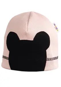 Baby Nellys Jarní, podzimní čepice Mouse, sv. růžova, 2/4 let