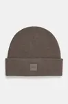 Vlněná čepice Calvin Klein hnědá barva, K60K612584
