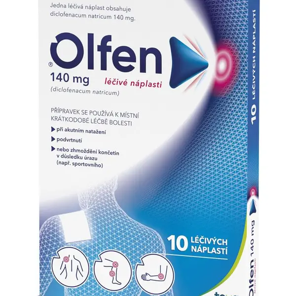 Olfen 140 mg léčivé náplasti 10 ks