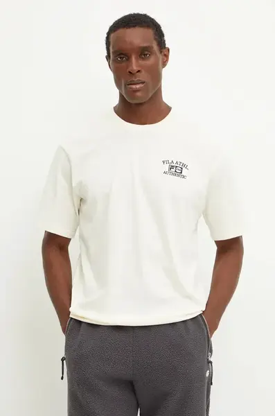 Bavlněné tričko Fila Lezhe