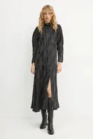 Šaty IRO černá barva, maxi, WM33TAVINA
