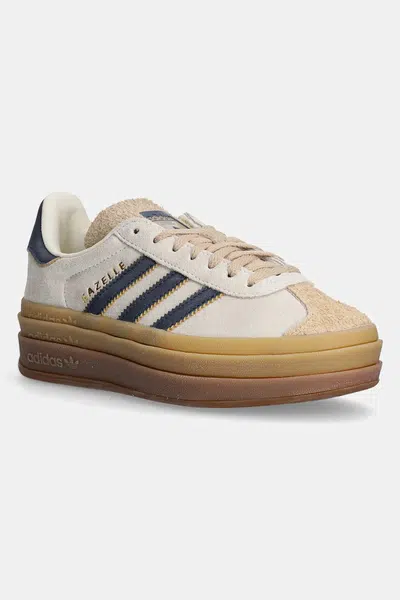 Kožené tenisky adidas Originals Gazelle Bold béžová barva, JQ5126