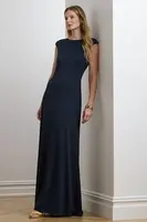 Šaty Lauren Ralph Lauren tmavomodrá barva, maxi, 253957568