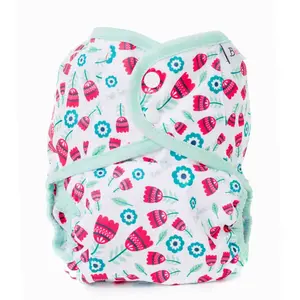 Bobánek Svrchní kalhotky XL patentky 1 ks tulipány