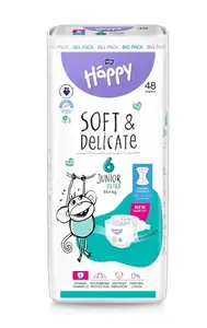 Bella Baby Happy Soft&Delicate 6 Junior Extra 15+ kg dětské pleny 48 ks