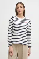 Bavlněné tričko s dlouhým rukávem Pepe Jeans RIO tmavomodrá barva, PL506018
