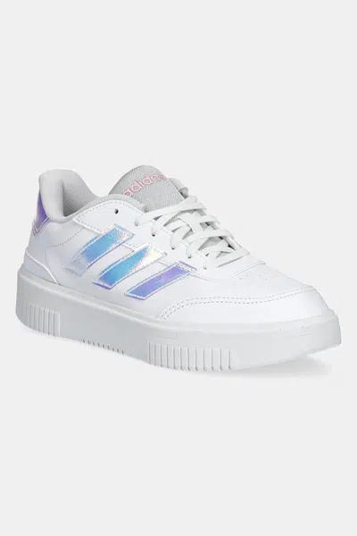 Sneakers boty adidas Courtblock Bold bílá barva, JI2205