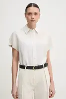 Košile s příměsí lnu Calvin Klein