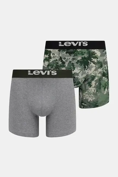 Boxerky Levi's 2-pack zelená barva, 37149-1175