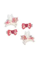 Dětská sponka Konges Sløjd 4 PACK UNICORN BOW HAIR CLIP KS103662