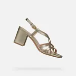 Gold women's sandals Geox Virnilisa 65 S - Women's