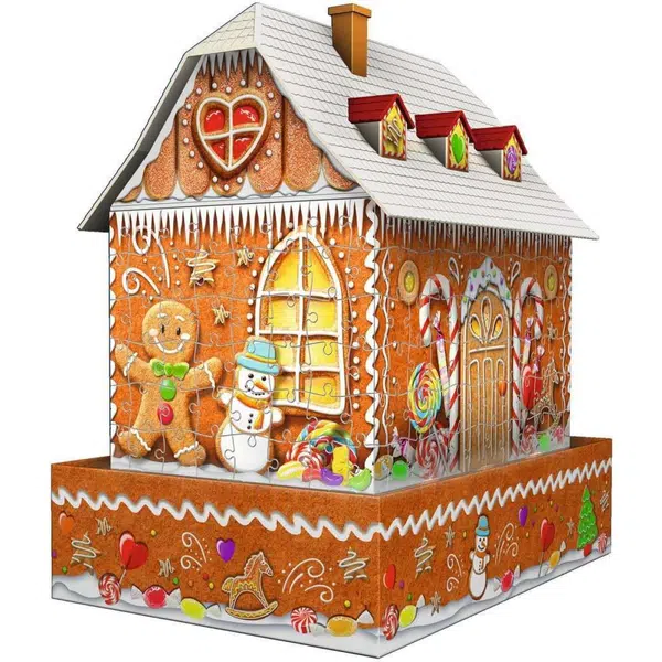 Ravensburger 3D Puzzle Nočná edícia Perníková chalúpka 216 dielikov