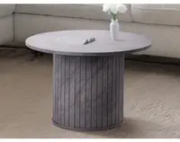 Okrúhly stolík Brescia, 60 cm, imitácia šedého  kameňa%