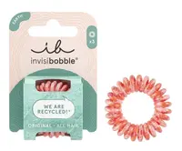 Spirálová gumička z recyklovaného materiálu Invisibobble Original Save It Or Waste It - korálová, 3 ks + dárek zdarma