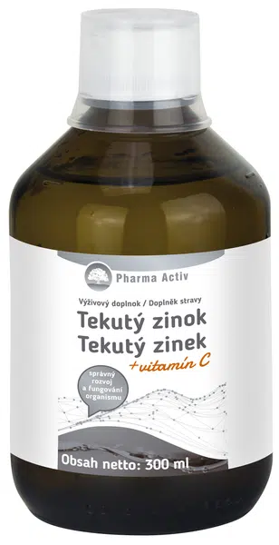 Pharma Activ Tekutý Zinok + Vitamín C 300 ml