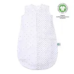 MOTHERHOOD Pytel na spaní mušelínový BIO Grey and Black Dots 6-18 m 0,5 tog