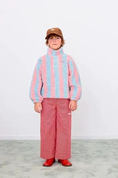 Detská mikina Tinycottons STRIPES SHERPA SWEATSHIRT