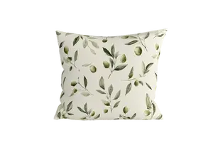 Bavlnená obliečka na vankúš OLIVE POLY 45x45 cm, zelená