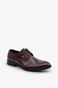 PE1 Mužské elegantné poltopánky hnedé Jenavee