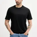 Bavlněné tričko Armani Exchange pánské, černá barva, s potiskem, XM000533 AF10364