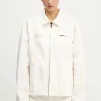 Bavlněná bunda Guess Originals béžová barva, oversize, M5GG84 D5C2B