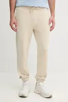 Bavlněné tepláky Calvin Klein Jeans béžová barva, J30J327252