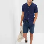 Tmavomodré pánske rifľové šortky GAP