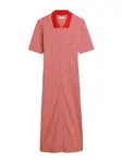 TOMMY HILFIGER Košeľové šaty  červená / biela