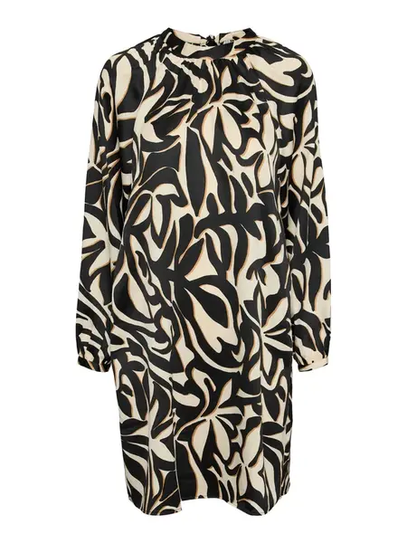 VERO MODA Šaty 'VMVEGA'  béžová / piesková / čierna